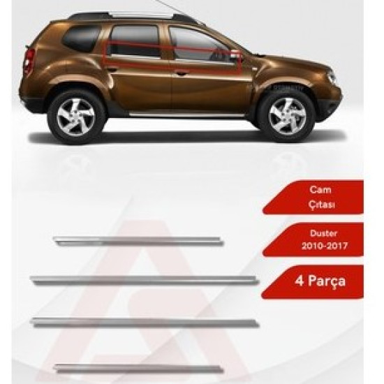 DUSTER 2010-2018 ALT CAM ÇITASI 4 PARÇA