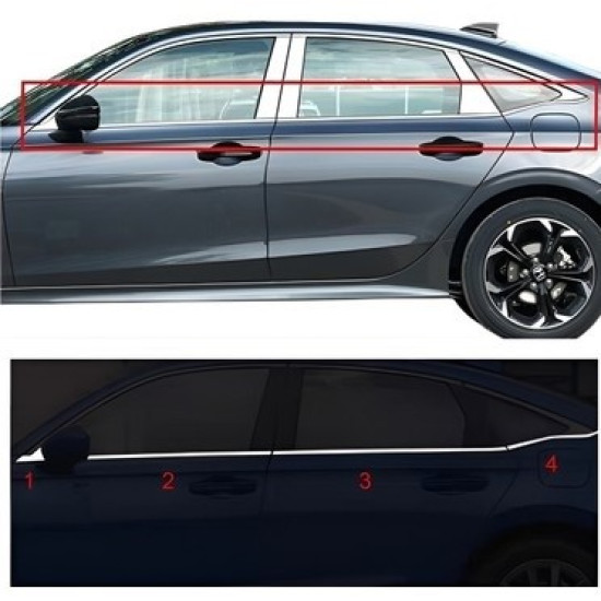 CİVİC FE1 2021+ ALT 8 PARÇA CAM ÇITASI