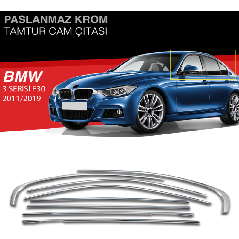 F-30 KROM 2011-2019 TAM TUR 8 PARÇA CAM ÇITASI