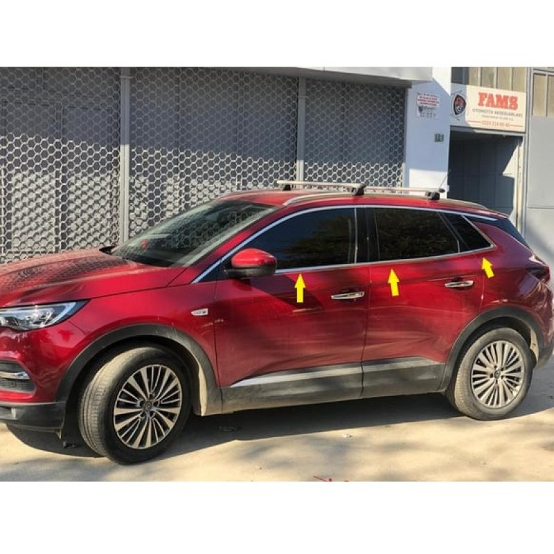 OPEL GRANDLAND X 6 PARÇA ALT KROM CAM ÇITASI