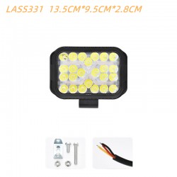 13,5cm kayar sinyalli sis lambası set 12-80v beyaz-amber / LASS331