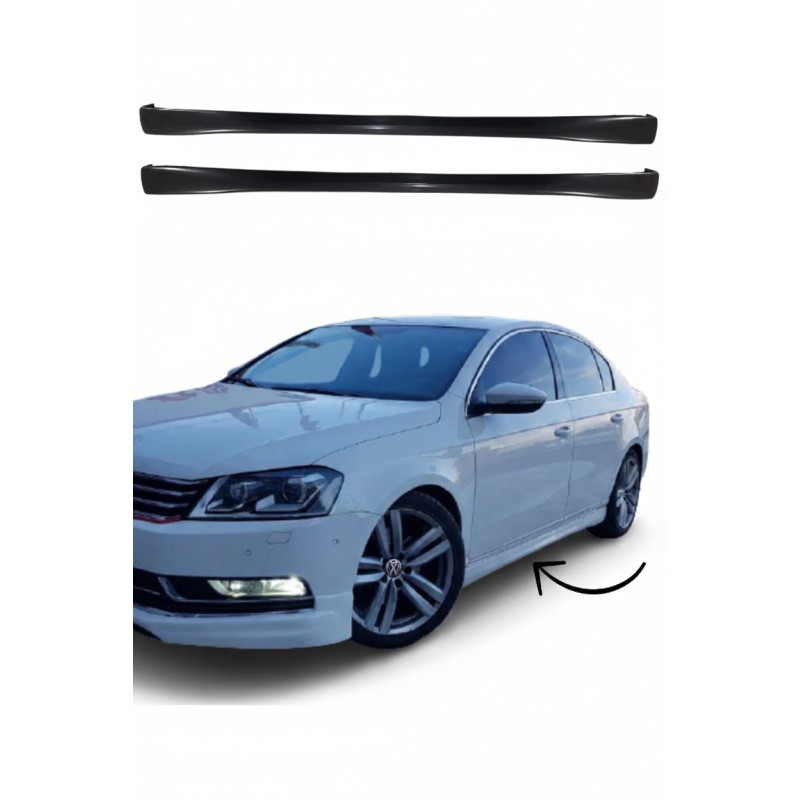 Volkswagen Passat B7 Yan Marşpiyel (Plastik)