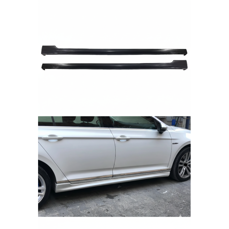 Volkswagen Passat B8 2014 – Sonrası Yan Marşpiyel (Plastik)