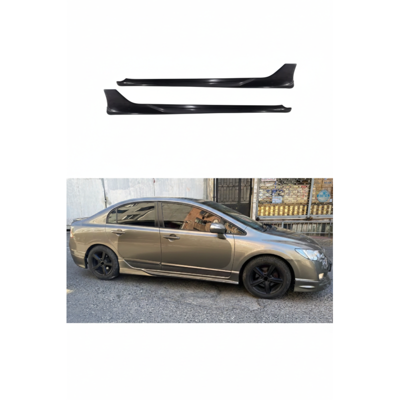 Honda Civic Fd6 Custom Yan Marşpiyel (Plastik)