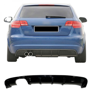 Audi A3 8p (2008-2011) Arka Ek- Difüzör (Plastik)