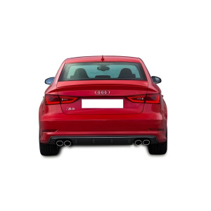 Audi A3 S3 Sedan Difüzör (Plastik) Piano Black