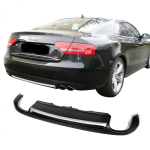 Audi A5 8P3 Coupe-Sportback 2008 – 2011 Arka Tampon Eki – Difüzör (Plastik)