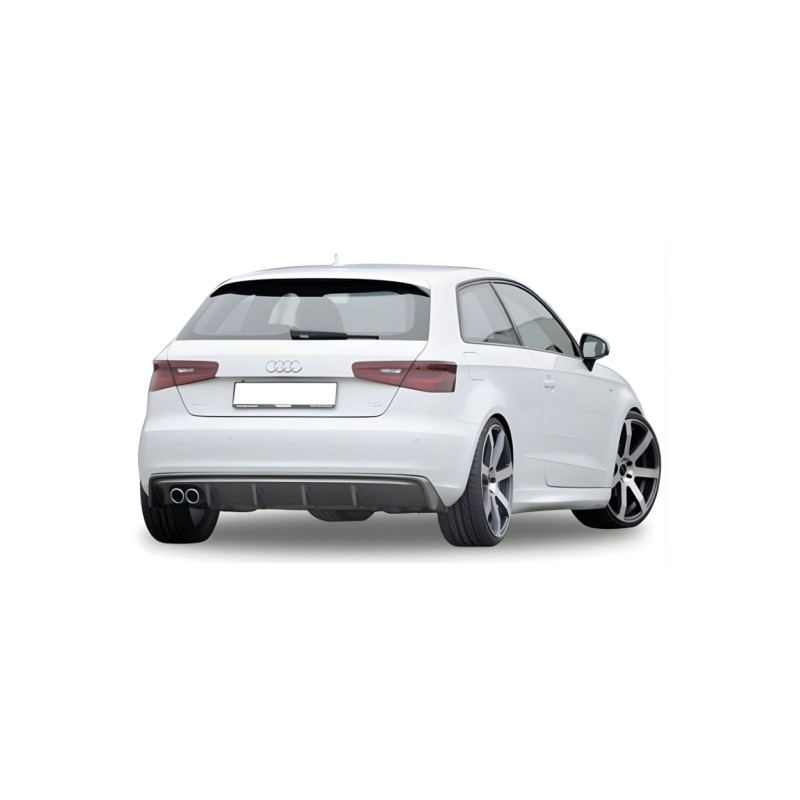 Audi A3 8V 2012 – 2016 Custom Arka Tampon Eki – Difüzör (Plastik)