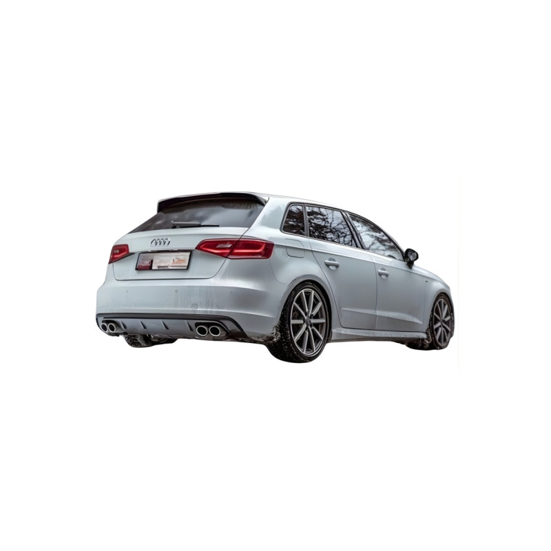 Audi A3 8V HB 2012 – 2016 S3 Arka Tampon Eki – Difüzör (Plastik)