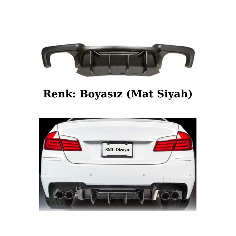 Bmw F10 M Tech (2010-2017) M5 Competition Arka Tampon – Difüzör (Plastik)