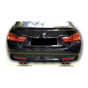 Bmw F32 – F33 – F36 Difüzör 2014-2017 (Sağ Sol Çift Çıkış)