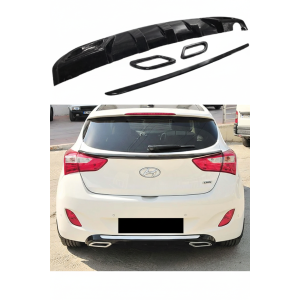 Hyundai i30 Egzoz Görünümlü Difüzör (Plastik)