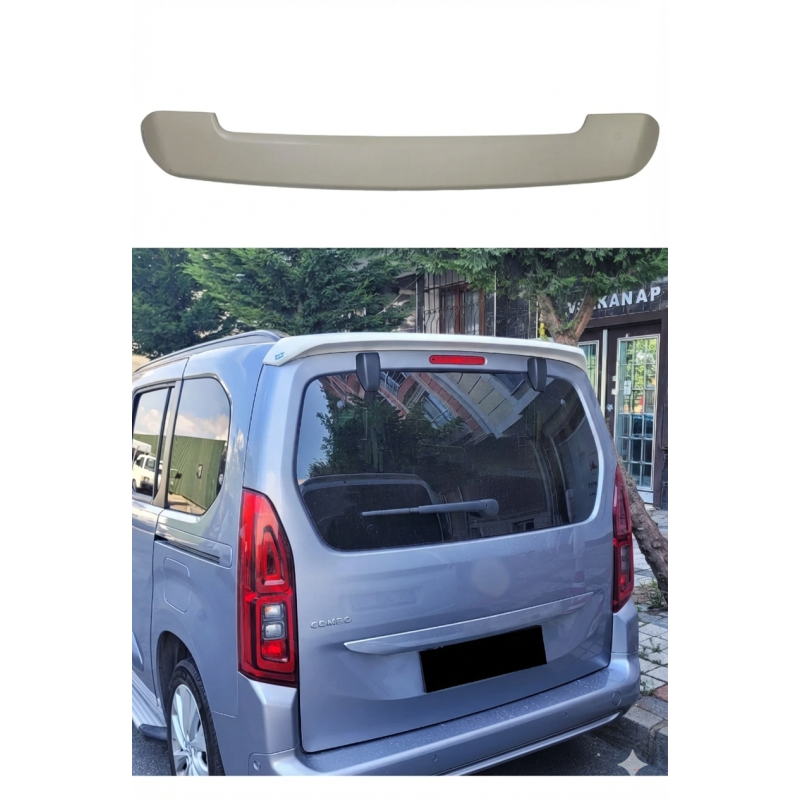 Opel Combo Tek Kapı 2021 – 2024 Sport Style Bagaj Üstü Spoiler