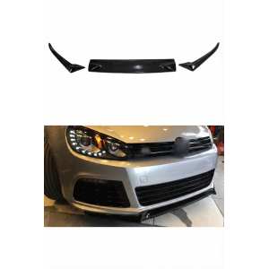 Volkswagen Golf 6 3 Parça Ön Lip (Plastik)