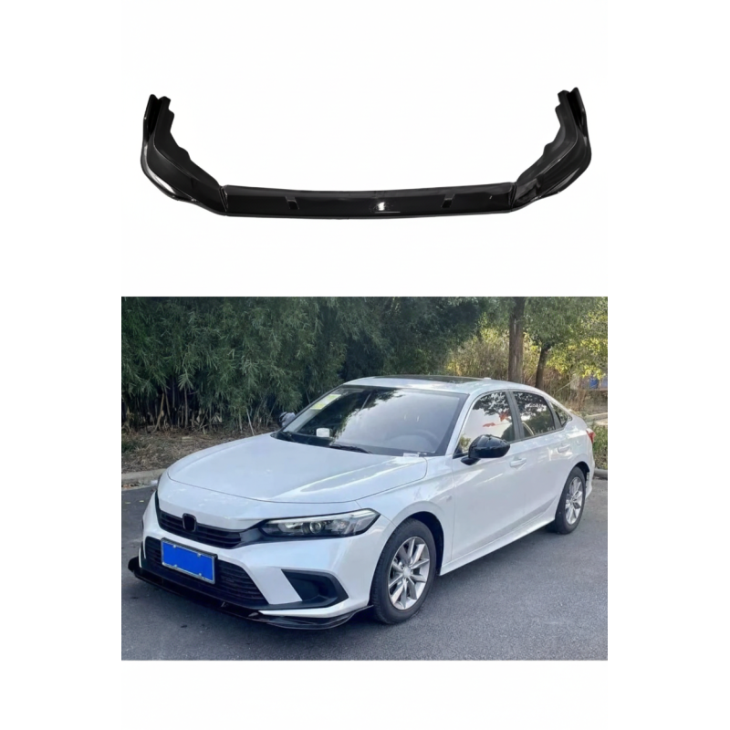 Honda Civic FE 2022 3 Parça Ön Lip (Plastik)