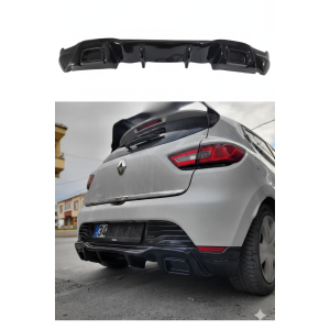 Renault Clio 4 RS Egzoz Görünümlü Difüzör (Plastik)