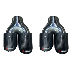 AKRAPOVİÇ 90 MM ÇİFTLİ SAĞ VE SOL TAKIM EGZOZ UCU