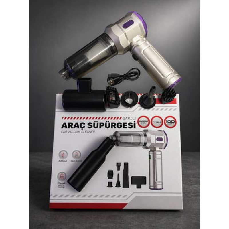 Lüx Süper Güçlü Araç İçi SÜpürge 100Watt