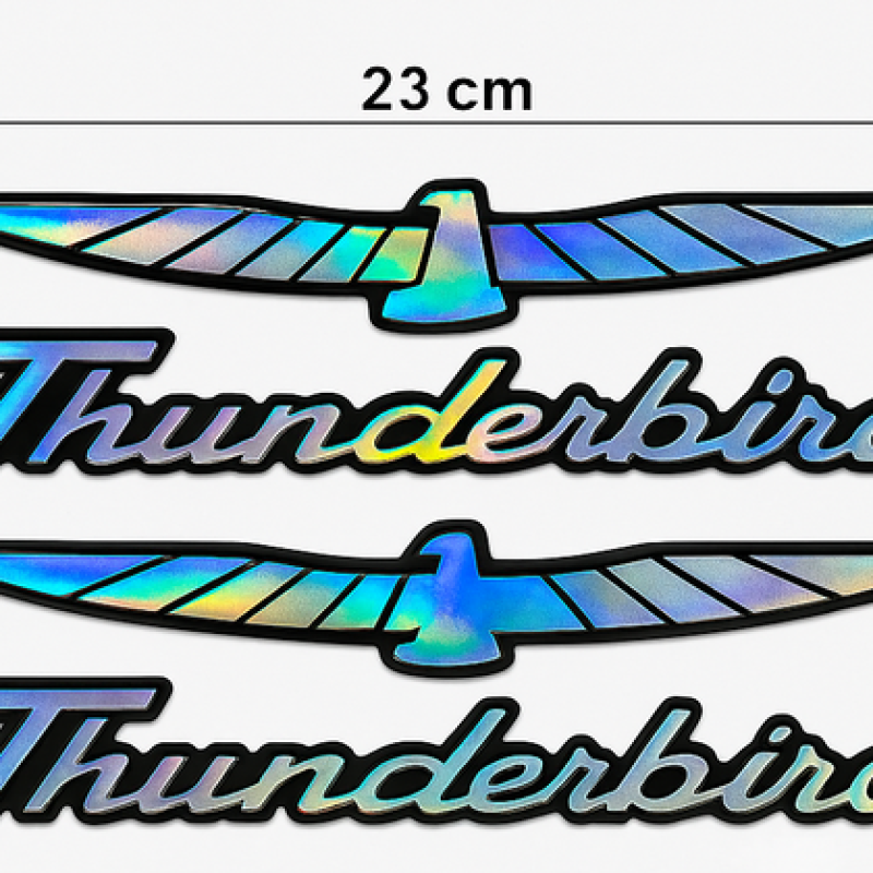 Thunderbird Damla Metalize Zeminli Etiket 2 Adet