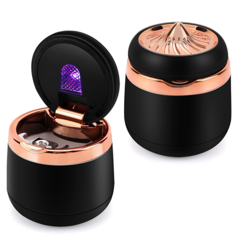 Işıklı Küllük Seramik Model Premium Bronz Renk Detay ıcku55