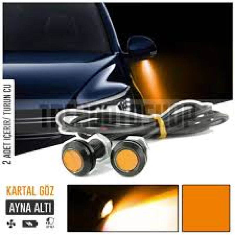 Kartal Göz Ayna Altı Led Paket İçi 2 Adettir Renk Seçiniz