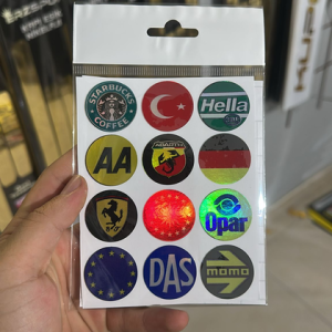 Hologram Sticker Plaka Pulları DijitalBaskı 12Adet