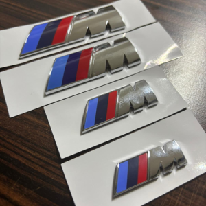 M Logo Çamurluk Bmw M Logo Bagaj Logosu 4 Boy Krom Renk Orjinal Tip