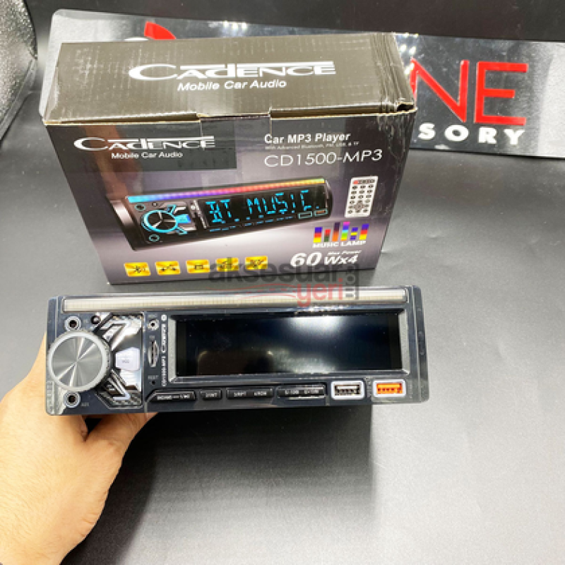 Oto Teyp Cadence cd-1500 Rgb Işıklı Ekolayzırlı Modeli Bluetooth Usb li