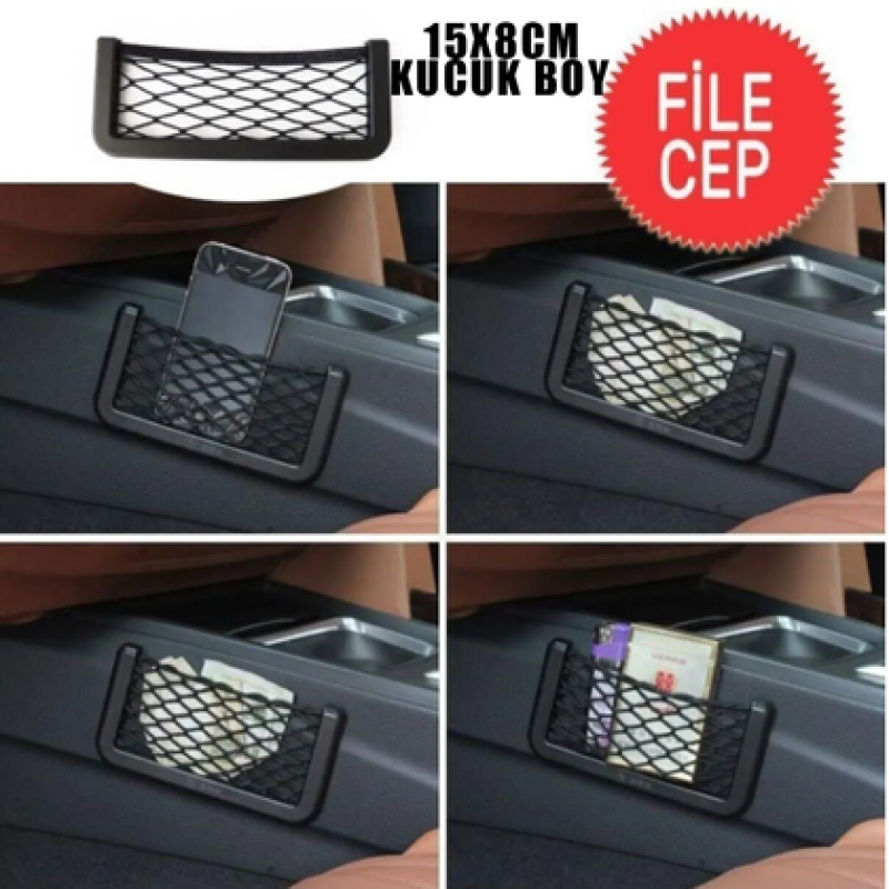 Araç İçi File Kese Ceplik Tofaş File Yan Ceplik Kısa 15x8cm
