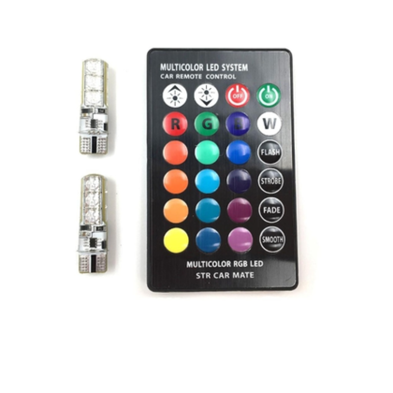 Kumandalı T10 Rgb Led Ampül Renkli Eco