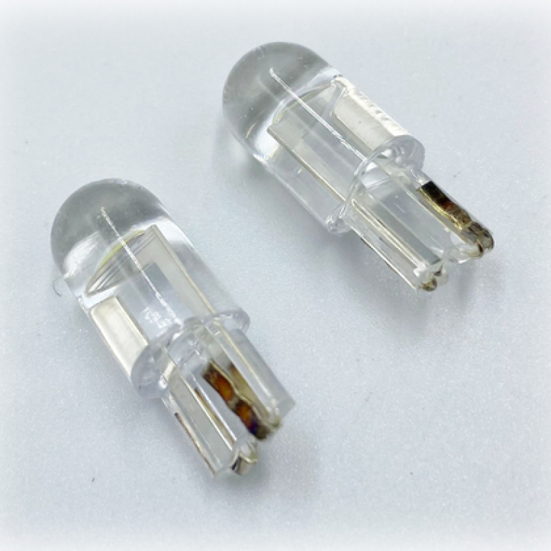 T10 Led Beyaz Şeffaf Cam Ampül 12V