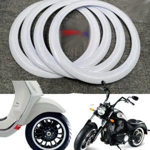 Motosiklet Lastik Yanağı Beyaz Renk