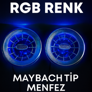Mercedes Maybach Tip Menfez Işıklı Rgb Renk 1 Adet