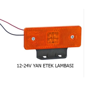Yan Etek Dorse Kasa Lambası Turuncu Led Ayaklı 12-24V