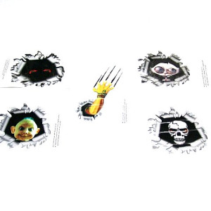 3D Kabartmalı Dijital Sticker 2 Adet İthal Ürün