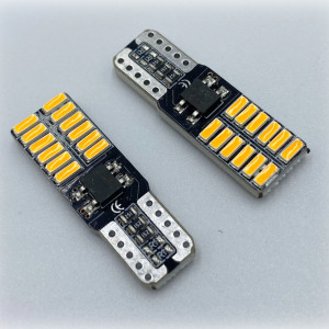 T10 Turuncu Led Ampül 24 Ledli Smd 12V