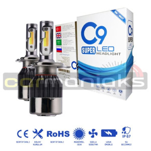 3 Renk Led Xenon Beyaz-Sarı-BuzMavi H4 Soket