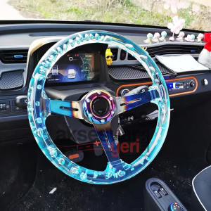 Şeffaf Momo Kabarcıklı Momo Direksiyon Epoksi Direksiyon