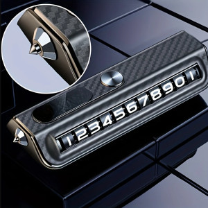 Toptan Lüks Araç İçi Numaratör Cam Kırıcılı Premium Ürün Siyah Renk