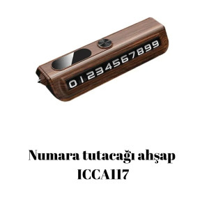 Lüks Araç İçi Numaratör Cam Kırıcılı Premium Ürün Ahşap Model