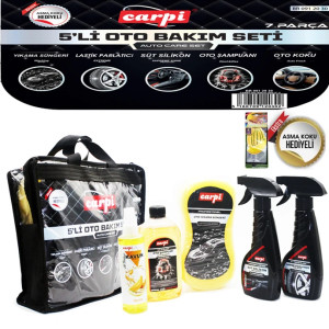 Oto Bakım Seti 5 Li Çantalı Koku Hediyeli
