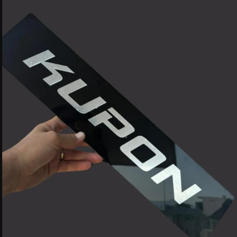 Kupon Model Dekor Plaka Lazer Kesim Pleksi Parlak