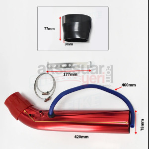 Hava Filtre Borusu 43cm Uzun Tip Aparatlı Tam Set