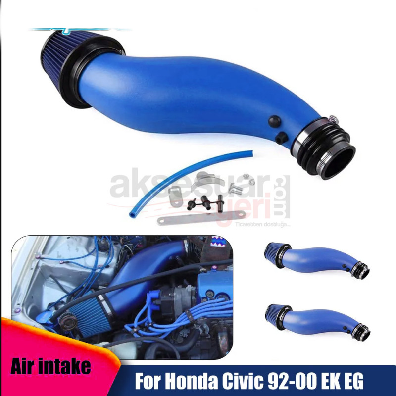 Honda Civic 1992-2000 Simota Big Tube Spor Hava Filtresi Mavi/Kırmızı renkler