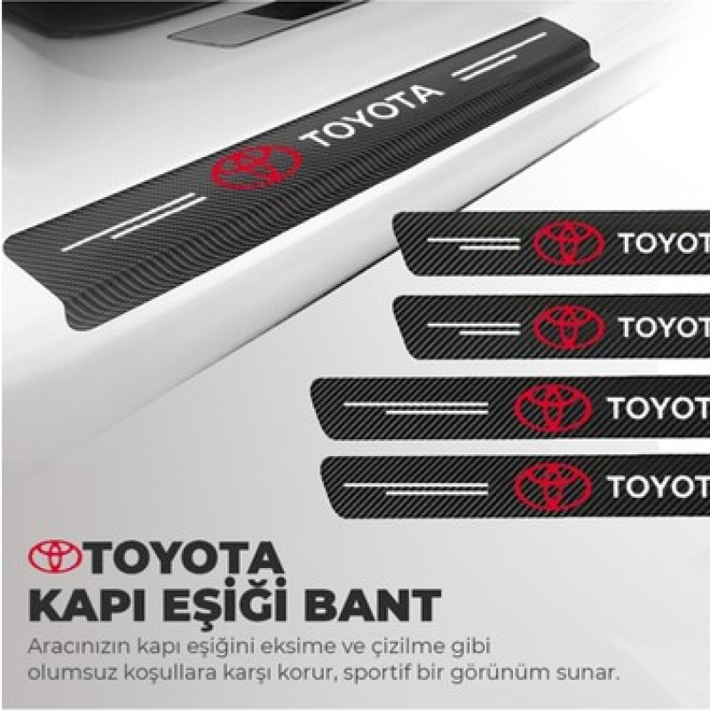 Kapı Eşik Folyosu Carbon Model Sticker Folyo
