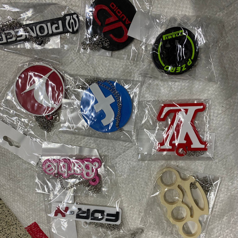 Ayna Süsü 3d Baskılı Zincirli Ürün 3dPrint