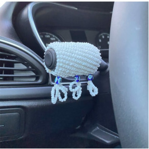 Sallama Sinyallik Boncuk Beyaz Renk El Örmesi