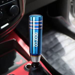 Yanık Uçlu Vites Topuzu 13cm Mavi Sparco/Momo