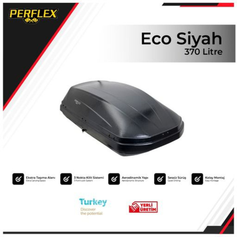 Perflex Port Bagaj 370 Lt Eco Si̇yah