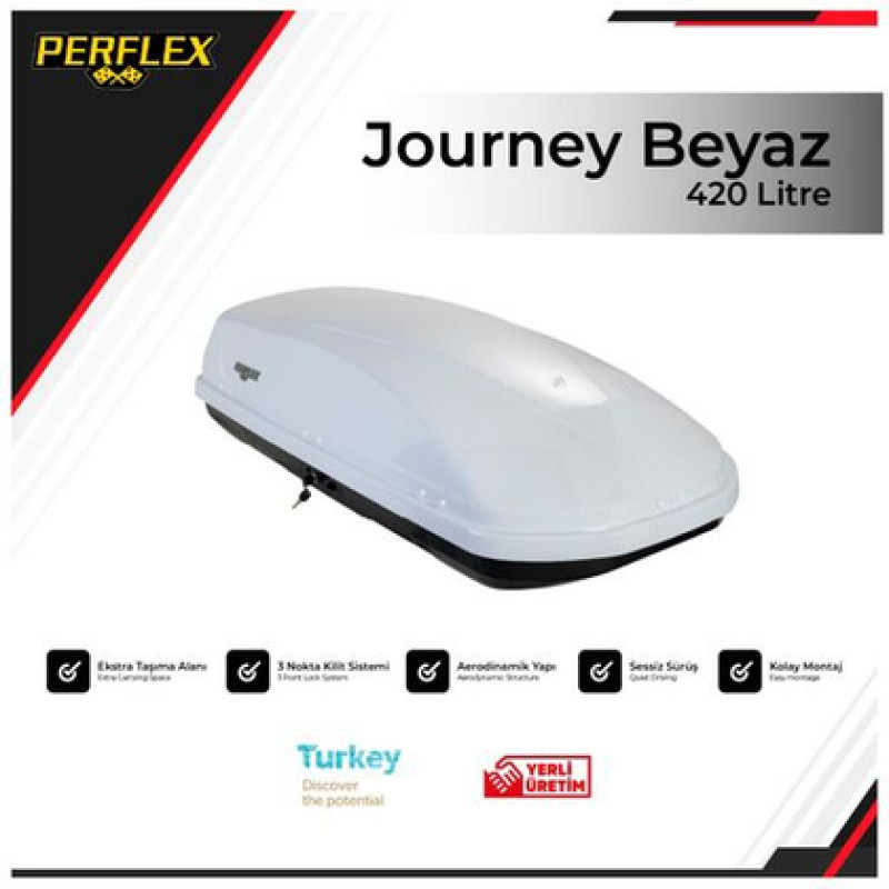 Perflex Port Bagaj 420 Lt Journey Beyaz